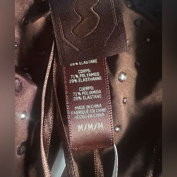 SKIMS x Swarovski Jelly Sheer Long Dress in Cocoa Sz Medium NWTs - Picture 8 of 10